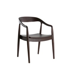 DINING CHAIR PLC WOOD BLACK - CHAIRS, STOOLS